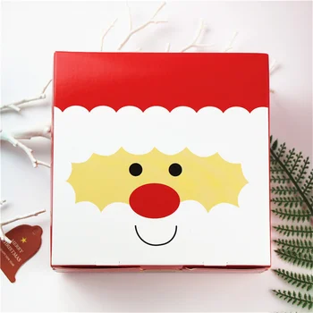 Boldog Karácsonyt, Mikulás Papír Doboz sütit Macaron Karácsonyi, Születésnapi Party Ajándékok Csomagolása táskák