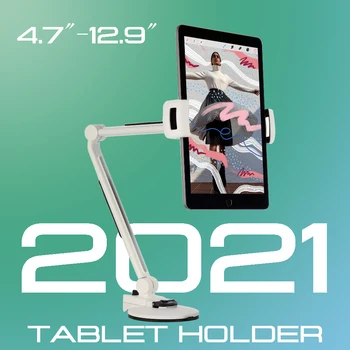 Tablet Állvány Asztal Üveg Balek Mount Rugalmas Hosszú Kar Támogatja a Telefon tartó iPad Pro 12.9 Levegő mini Xiaomi Mipad 4 5 iPhone