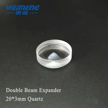 Weimeng Dupla gerenda bővítő lézer lencse 20*3 mm-es kör alakú kvarc a lézer hegesztés gép lézeres jelölés gép