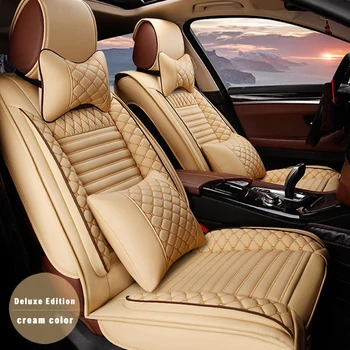 5 Ülés a Luxus Bőr Ülés Fedezi Teljes Készlet Alkalmas Citroen C2 C3 C4 C5 C6 DS3 DS4 DS5 Autó Ülés Párnák Protector