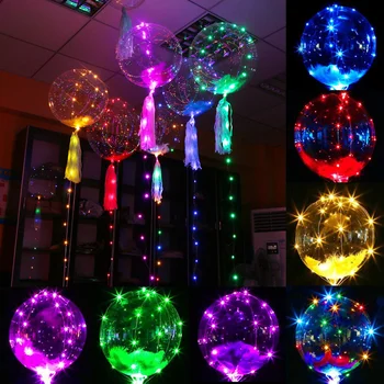 Színes LED-Bobo Léggömb Izzó Led Hélium Ballon Gyerekeknek, Baba Játék, Ajándék, Szülinapi Parti Esküvő lánybúcsú Karácsonyi Dekoráció