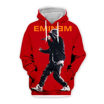 Tessffel Legenda Zenész, Művész Rapper Isten Eminem HipHop Streetwear NewFashion 3DPrint Férfiak/Nők Alkalmi Vicces Őszi kapucnis felső A20