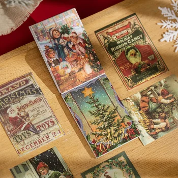 30 Lap Karácsonyi ünnepség Dekorációs Matricák Scrapbooking Papír Csomag Kártyát, Hogy a Naplózás Diy Napló Dekoráció Kártyák