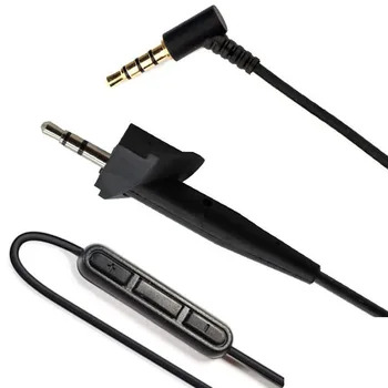 Alkalmas BOSE AE2 AE2i fejhallgató kábel fülhallgató csere-line mikrofon felvétel vonal hangerőszabályzó vonal
