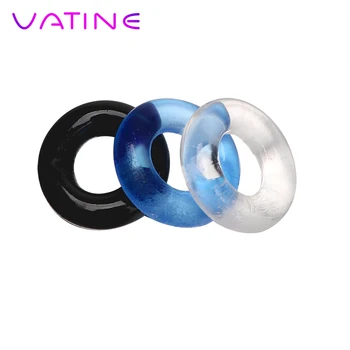VATINE 3 db/készlet Pénisz Gyűrű Pénisz, a Hüvely Szexuális Játékszerek Férfiaknak Férfi Késedelem Magömlés Szilikon Farok Gyűrű Felnőtt Termékek