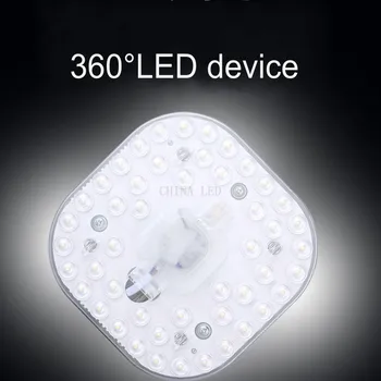 Tér Szuper fényes 12W 18W 24W 36W LED-es Gyűrűs PANEL Kör Fény AC220V-240V LED-es Mennyezeti testület a kör alakú lámpa, tábla 2