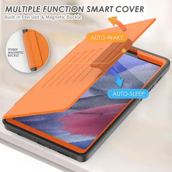 Smart Cover PU bőrtok, Samsung Galaxy Tab A7 Lite 8.7 hüvelyk 2021 SM-T220 SM-T225 nagy teljesítményű Mágneses Állvány Shell 2