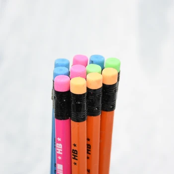 12 db / doboz szint lágy fa ceruza magas színvonalú környezetvédelmi HB ceruza, radír, tanulás, papíráru 1