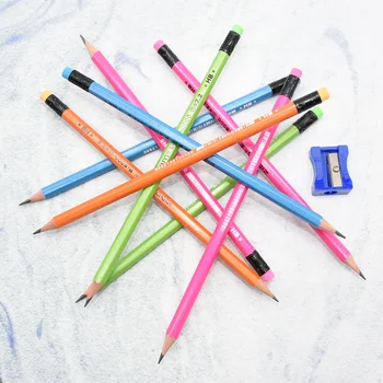 12 db / doboz szint lágy fa ceruza magas színvonalú környezetvédelmi HB ceruza, radír, tanulás, papíráru 4