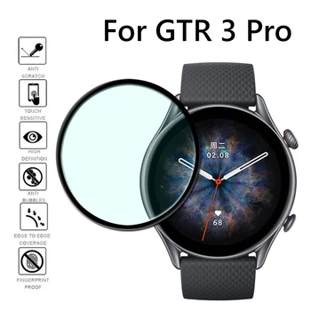 3D Lágy, Ívelt Üveg Védőfóliát A Xiaomi Huami Amazfit GTR 3/GTS 3/GTR 3 Pro Óra képernyővédő fólia Smartwatch Borító