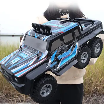 [Fura] 4 CSATORNÁS 2,4 GHz-es 6X6 RC Stunt Car Távirányító Versenyautó fény Hat-meghajtású TEREPJÁRÓ Elektromos jármű Strand játékautó gyerekek ajándék