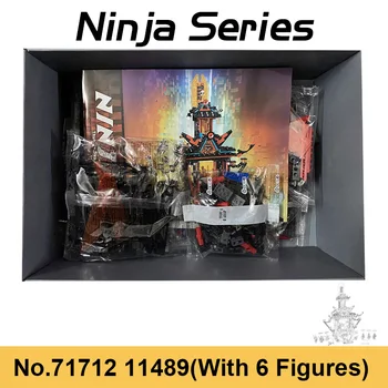 844pcs Birodalom Templom Airjitzu Őrület építőkövei kompatibilis 71712 Ninja Filmet Tégla Játékok Karácsonyi Ajándék