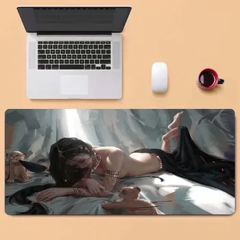 Anime megvastagodott Egér Pad Comtuper Mat Nagy XXL Gaming Mousepad Accessoroes Gamer Laptop Billentyűzet MacBook Vízálló asztal Mat