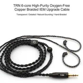 TRN 0,75 mm/0.78 mm/MMCX Cserélje ki Fonott Vezetékes Fülhallgató Fejhallgató kábel Kábel Vezeték