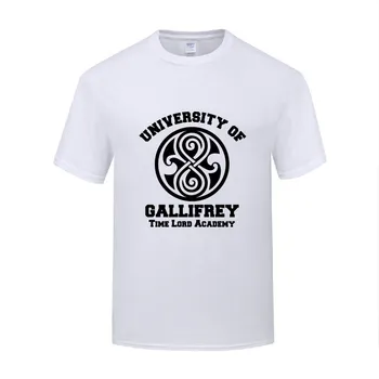 Vicces Egyetem Gallifrey Pamut Póló Humoros Férfi O-Nyakú Nyári Rövid Ujjú Tshirts