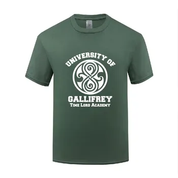 Vicces Egyetem Gallifrey Pamut Póló Humoros Férfi O-Nyakú Nyári Rövid Ujjú Tshirts 1