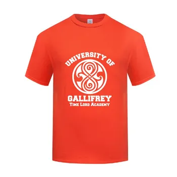 Vicces Egyetem Gallifrey Pamut Póló Humoros Férfi O-Nyakú Nyári Rövid Ujjú Tshirts 2