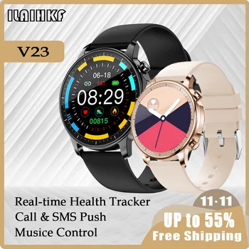Huawei Gyári Óra Digitális Férfi Smartwatch V23 Vérnyomás Női Fitness Karóra Karkötő pulzusszám Pár Smartwatch