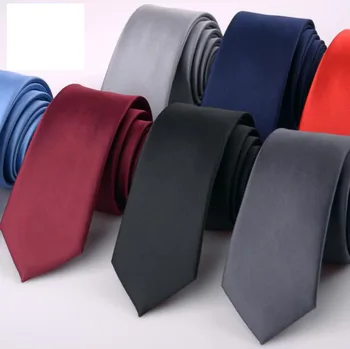 Egyszínű Nyakkendő, Férfi koreai Verzió 6cm Kis Keskeny Változat A Hivatalos Üzleti Esküvői Nyakkendő, Piros, Kék, Fekete, Ezüst Nyakkendő