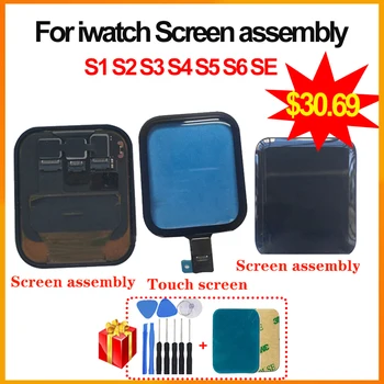 LCD Kijelző iWatch Sorozat 1 2 3 4 5 6 Csere 3D érintőképernyő Digitalizáló Közgyűlés Apple Nézni S1 S2 S3 S4 S5 S6+touch