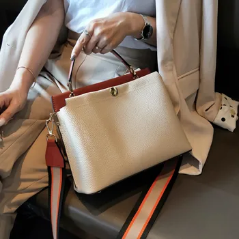 ChaoEuropean retro táska fény luxus textúra cross-body bag zsákot akasztott egyetlen váll ütközési szín divat nő táska