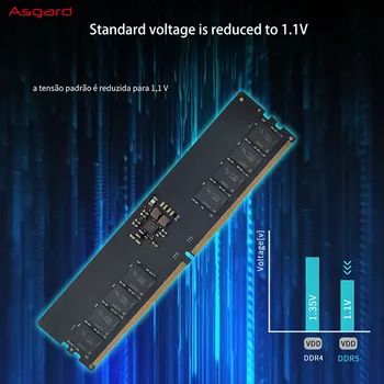 Asgard DDR5 Memória RAM 16GB 4800MHz L1 Sorozat DDR5 Ram 1.1 V Asztali PC Memória 3