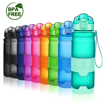 ZOUNICH Sport Víz Üveg BPA Mentes Hordozható szivárgásmentes Shaker üveg Az Üveg Tritan Műanyag Környezetbarát Drinkware