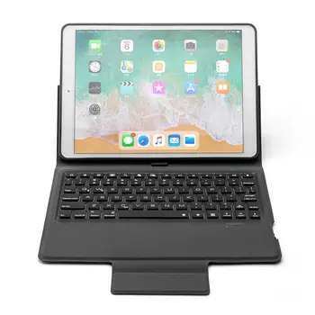 Forró Eladó Tablet Billentyűzet Multi-function 78 Kulcs Bluetooth Bőr tok Billentyűzet Háttérvilágítás Flip Cover Billentyűzet iPad 2019 1