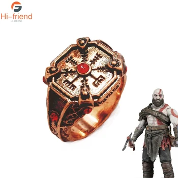 Forró Játék a Háború Istene Gyűrűk Kratos Ares a Retro Hópelyhek Gyűrűk Cosplay Ékszer Ajándék Halloween Tartozékok