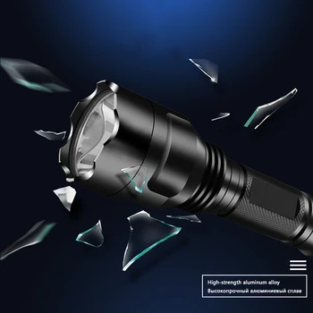 Új XHP50 LED-es elemlámpa Zseblámpa C8 5 Mód XM-L2 T6 Q5 Nagy teljesítményű Lámpa Szuper Fényes Hordozható Led Fény a Kemping halászat 4