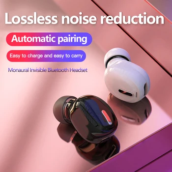 Lítás, Vezeték nélküli Fülhallgató zajszűrő Bluetooth 5.0 Fejhallgató Sztereó Kihangosító Headset TWS Fülhallgató Mikrofonnal iPhone 2