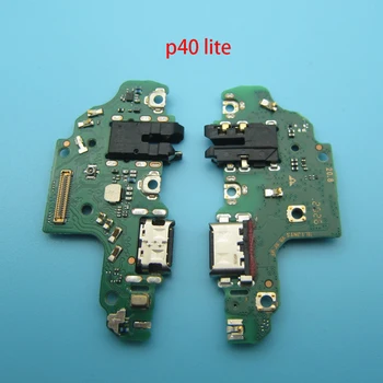 100% Eredeti, USB Csatlakozó Töltő Töltő Port A Huawei P20 P30 P40 Lite Dock Felelős Testület Flex Kábel 2