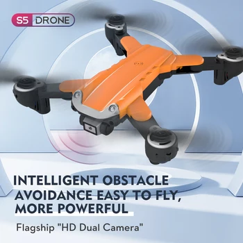 Új S5 Drón 4K HD Dual Kamera WiFi FPV Intelligens akadály elkerülése fej nélküli módban Szakmai Dron Rc Quadcopter A Fiúk