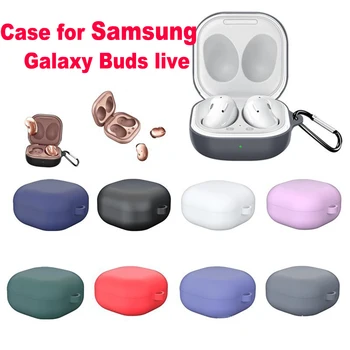 Fülhallgató tok Samsung Galaxy Rügyek Live Plus Tiszta Szín TPU Szilikon tok Galaxy Rügyek Élő Bluetooth Vezeték nélküli tok