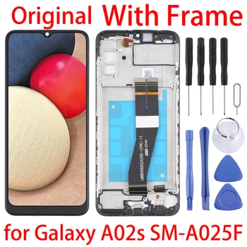 Eredeti Galaxy A02s LCD-Képernyőn, majd Digitalizáló Teljes Összeállítás A Keret Samsung Galaxy A02s SM-A025F(GB-os Változat)