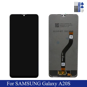 Samsung Galaxy A20S LCD Kijelző érintőképernyő Digitalizáló Közgyűlés TFT A SM A207F A207FD EGY 20-AS 207FD Sm-A207FD 100% - os Teszt