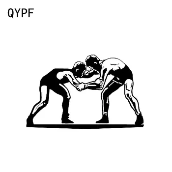 QYPF 16.1*10,2 CM Divat Birkózás Sport Dekoráció Autó Stílus Vinyl Matricák Grafikus Tartozékok Matricák C16-0412