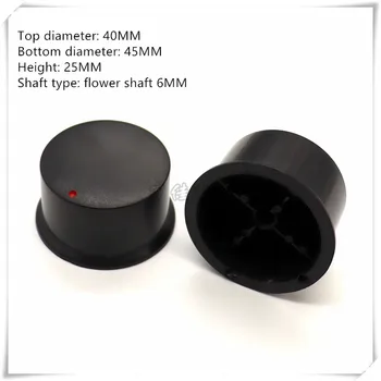2 Darab 45×25MM kalap típusú műanyag gomb kap potenciométer hangerő állító kapcsoló gomb alkalmas virág tengely 6MM