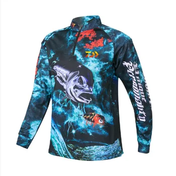Új Ropa de pesca chaqueta de a manga larga Camiseta al aire libre ciclismo punción Orsós UV bloque Anti UV ropa Baju Jersey