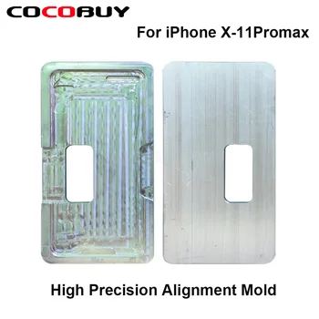 Nagy Pontosságú Alumínium Pozíció forma iPhone 11Pro Max 11 XSMax X/XS LCD Első Üveg Képernyő OCA Igazítás Mentális Penész