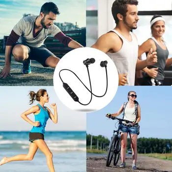 ÚJ Mágneses Sport Fülhallgató Vezeték nélküli Fejhallgató Bluetooth-kompatibilis Fülhallgató, Kihangosító, Fülhallgató, Mikrofon Huawei Samsung Xiaomi
