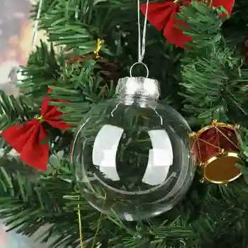 Átlátszó műanyag labda ünnep helyszín dekoráció lehet DIY festék / anti-csepp Karácsonyi dekoráció / labda dekoráció plas