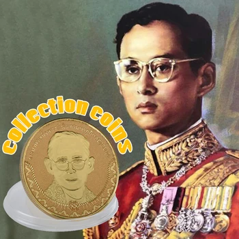 Arany Érme Király Thaiföld Arany Érme Thaiföld Bhumibol Adulyadej Emlék Érme