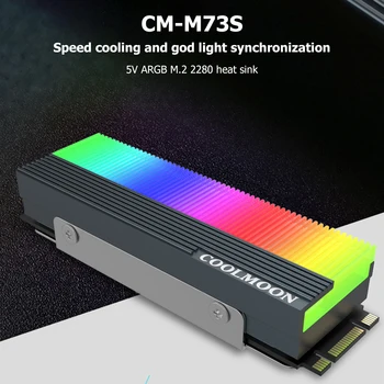 CM-M7S M. 2 ARGB SSD Hűtőborda Hűvösebb 2280 szilárdtestalapú Meghajtó Radiátor Videó Grafikus Kártya vízhűtő Radiátor Disszipáció Pad