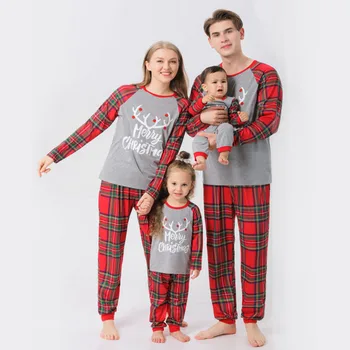 2021 Családi Megfelelő Ruhát Karácsonyi Pizsama Szett Nők Homewear Anya-Lánya Gyerekek Hálóruházat Egyszarvú Pizsama Pijama Unicornio