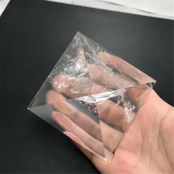 1db 3.5 - 7cm Természetes Átlátszó kvarckristály Piramis Tiszta Reiki Gyógyító Természetes fehér kristály Piramis nyers kő polírozás