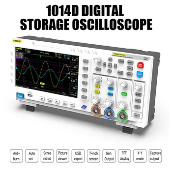 FNIRSI 1014D LCD Digitális Multifunkcionális Oszcilloszkóp Meghatározott 100MHz x 2 Kalibratie Vierkante Hullám Meten Professionele Oscilloscopen