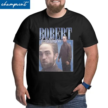 Férfi-Robert Pattinson Áll Vicces Mém póló Tiszta Pamut Ruházat Sleeve Nagy, Magas Tees Túlméretezett 4XL 5XL 6XL Póló 0