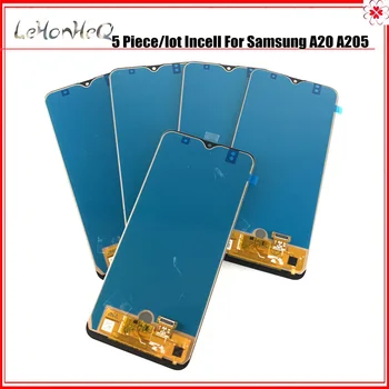 5 darab/tétel incell LCD SAMSUNG Galaxy A20 2019 A205 LCD A205/DS A205F A205FD A20 Kijelző érintőképernyő Digitalizáló Közgyűlés