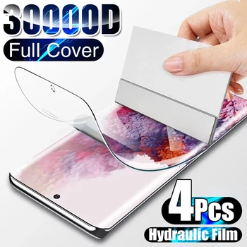 4db Hidrogél Film a képernyővédő fólia Samsung Galaxy S10 S20 S9 S8 S21 Plus Ultra Képernyő Védő Megjegyzés 20 8 9 10